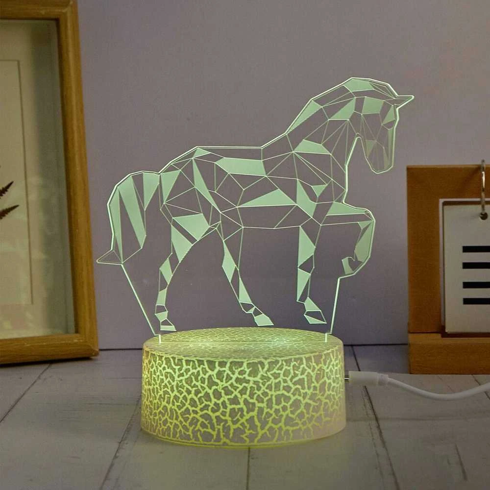 Manta SNL116RGB LED lempa Šviesos dekoracija Arkliai RGB 3D