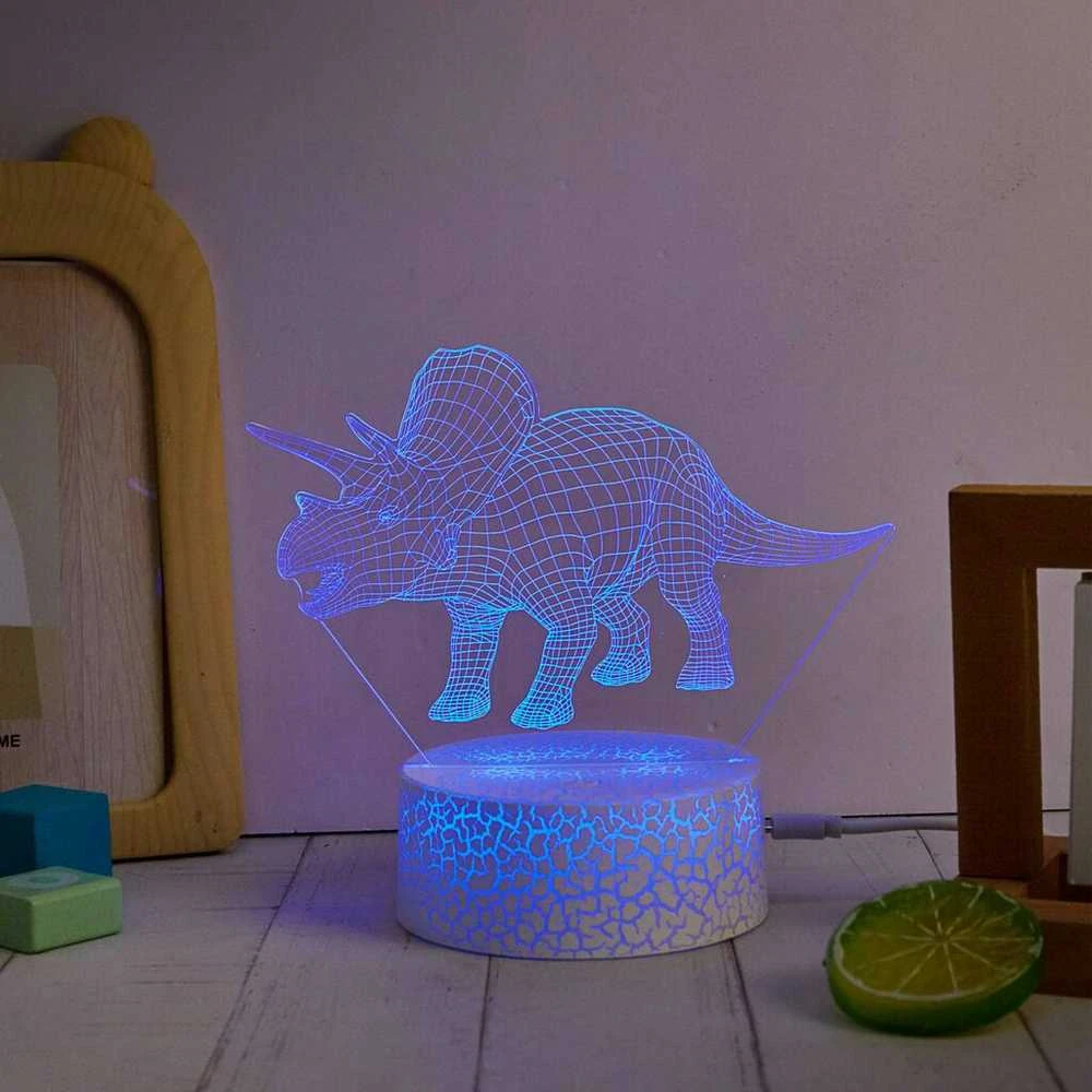 Manta SNL117RGB LED lempa Šviesos dekoracija Dinozaurai RGB 3D