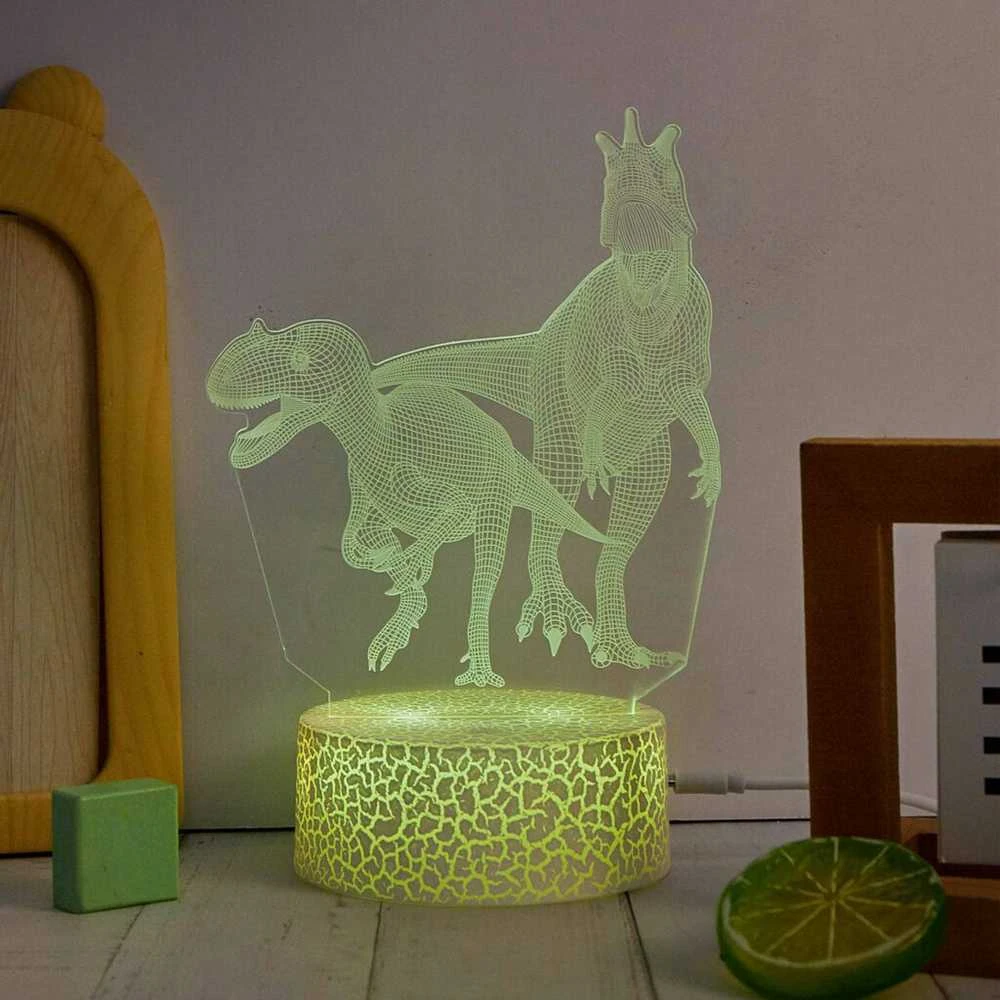 Manta SNL117RGB LED lempa Šviesos dekoracija Dinozaurai RGB 3D