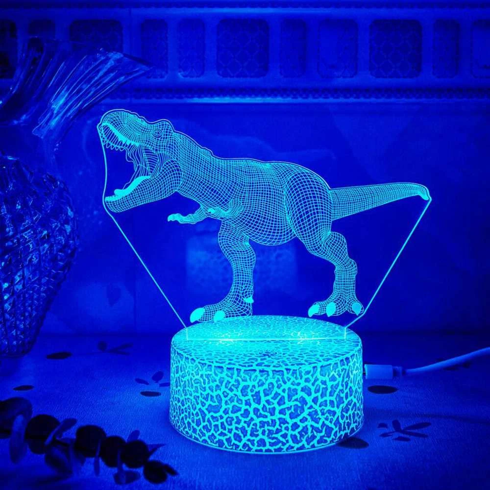 Manta SNL117RGB LED lempa Šviesos dekoracija Dinozaurai RGB 3D