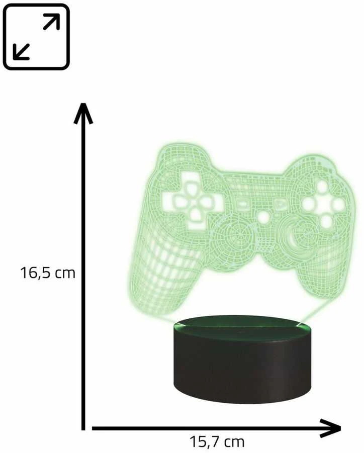 Manta SNL57RGB LED lempa, šviesos dekoracija, žaidimų pultas RGB 3D