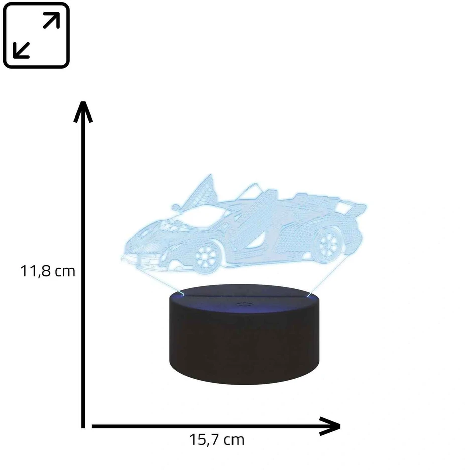 Manta SNL64RGB LED lempa, šviesos dekoracija automobiliui, 3D RGB