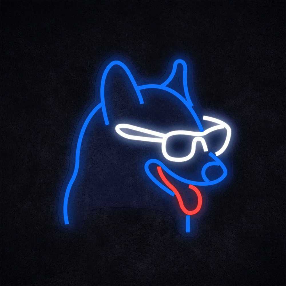 Manta SNL69MT Style Neon Lights DOG WITH GLASSES