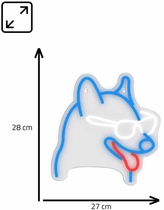 Manta SNL69MT Style Neon Lights DOG WITH GLASSES
