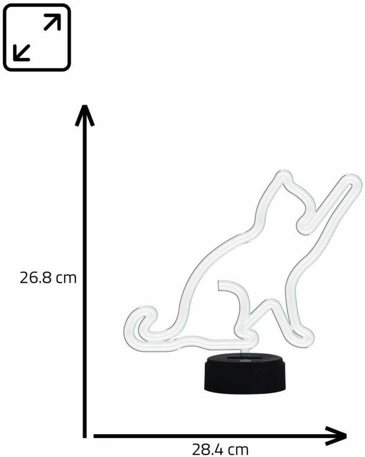 Manta SNL80WH LED lempa, šviesos dekoracija, 2 kategorijos, balta