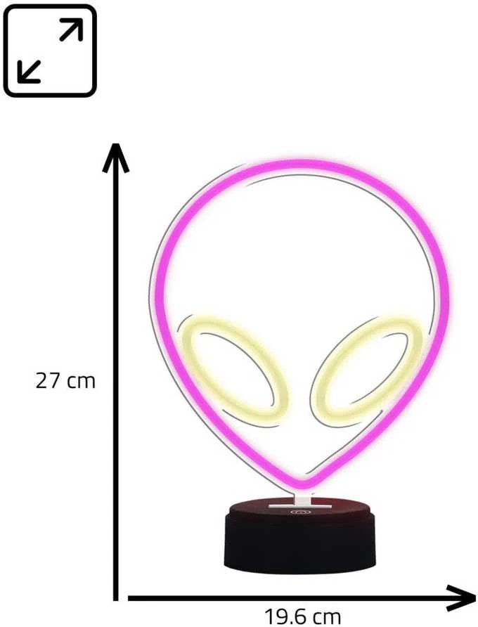 Manta SNL86PK Style Neon Lights UFO Rožinė
