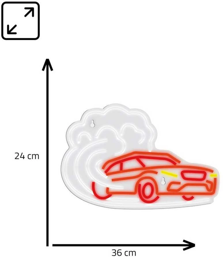 Manta SNL96MT stiliaus neoninės lemputės CAR DRIFT