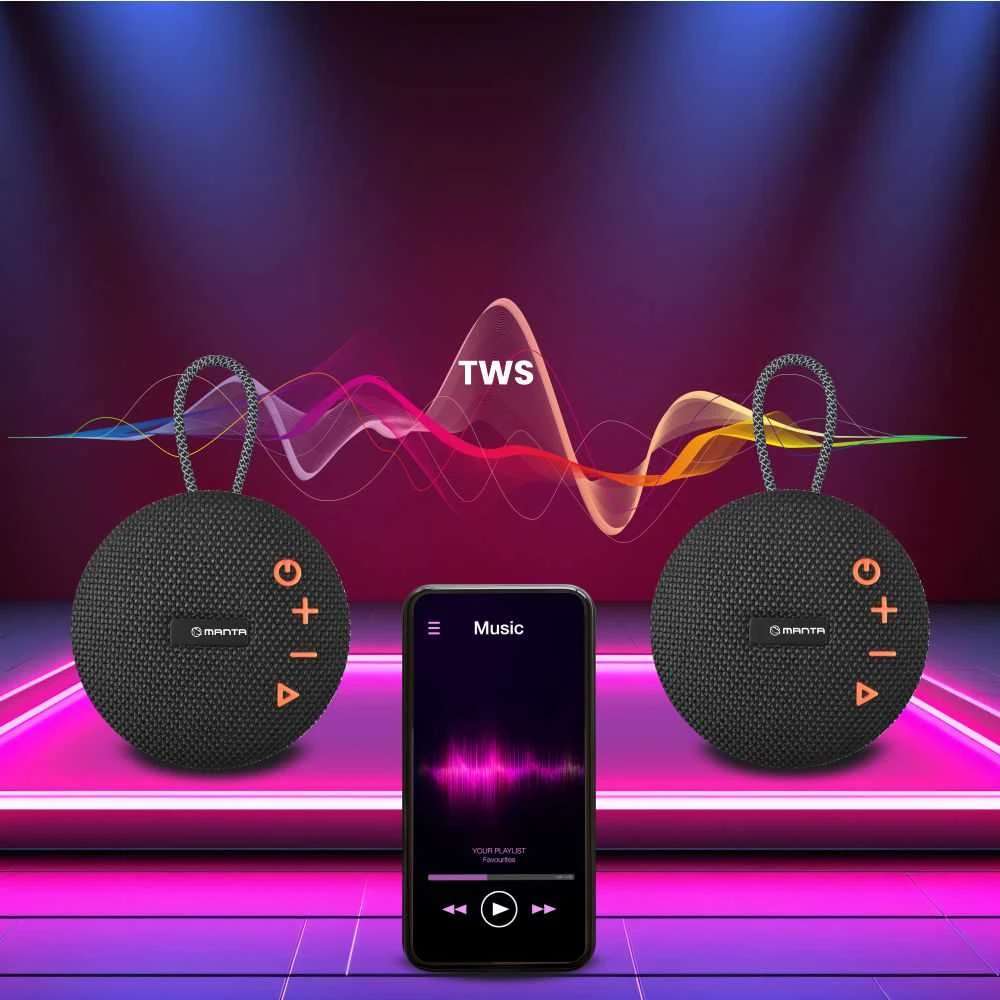 Nešiojamoji Bluetooth kolonėlė Manta SPK02GO, 15 W