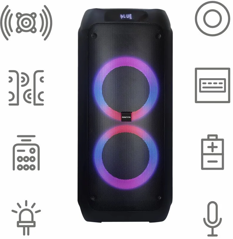 Belaidė kolonėlė Manta ATTIS, 120 W RMS