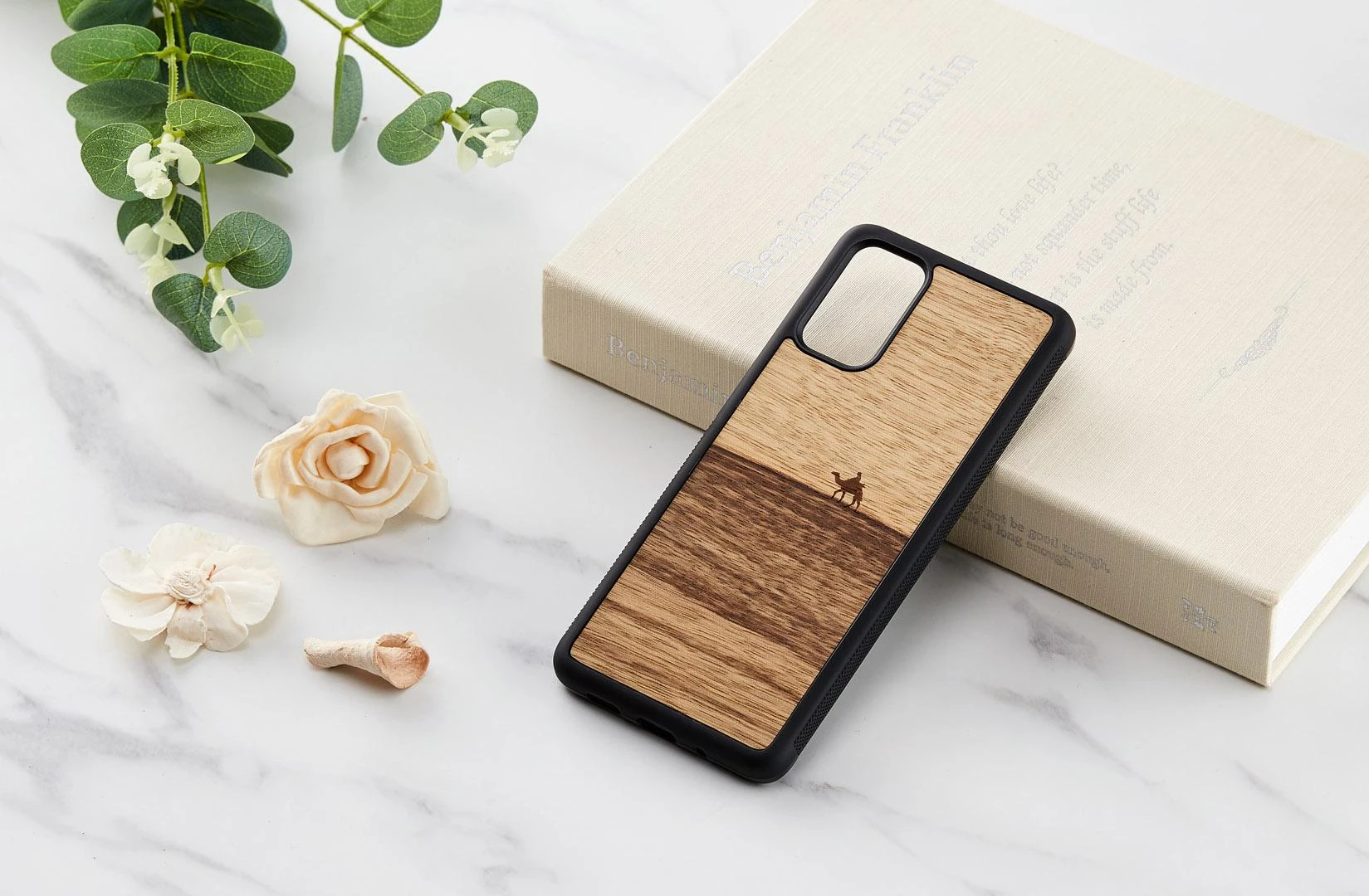 Dėklas MAN&WOOD case for Galaxy S20+ terra juodas