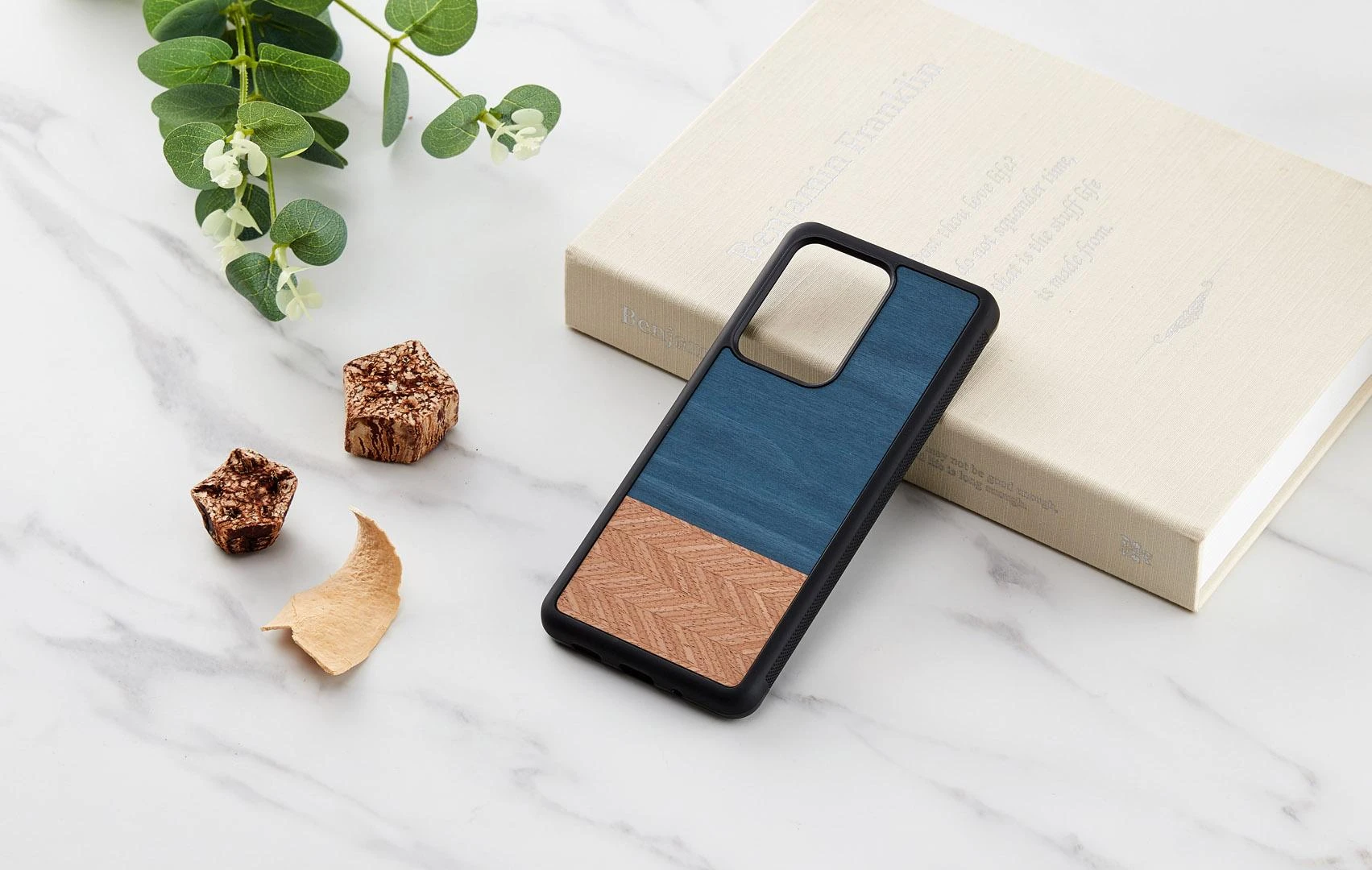 Dėklas MAN&WOOD case for Galaxy S20 Ultra denim juodas
