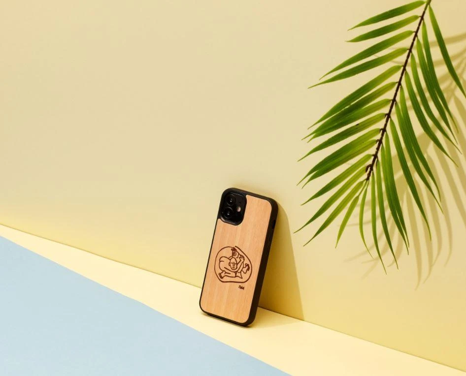 MAN&WOOD dėklas skirtas Apple iPhone 12 mini child with fish