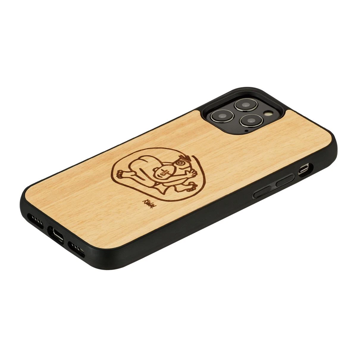 MAN&WOOD dėklas skirtas Apple iPhone 12 Pro Max child with fish