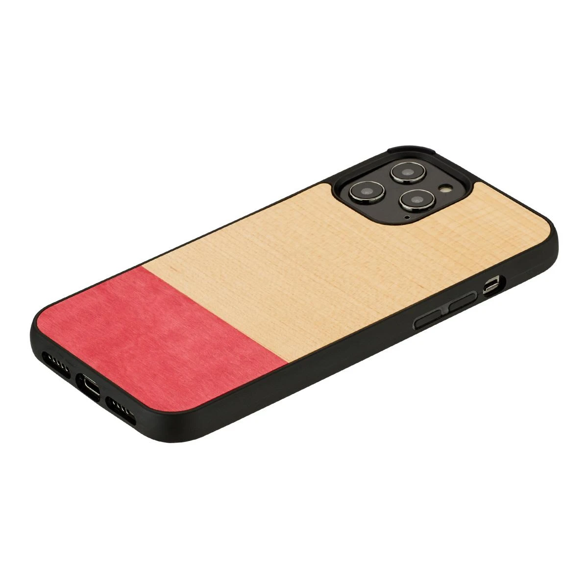 MAN&WOOD dėklas skirtas Apple iPhone 12 Pro Max miss match juodos spalvos
