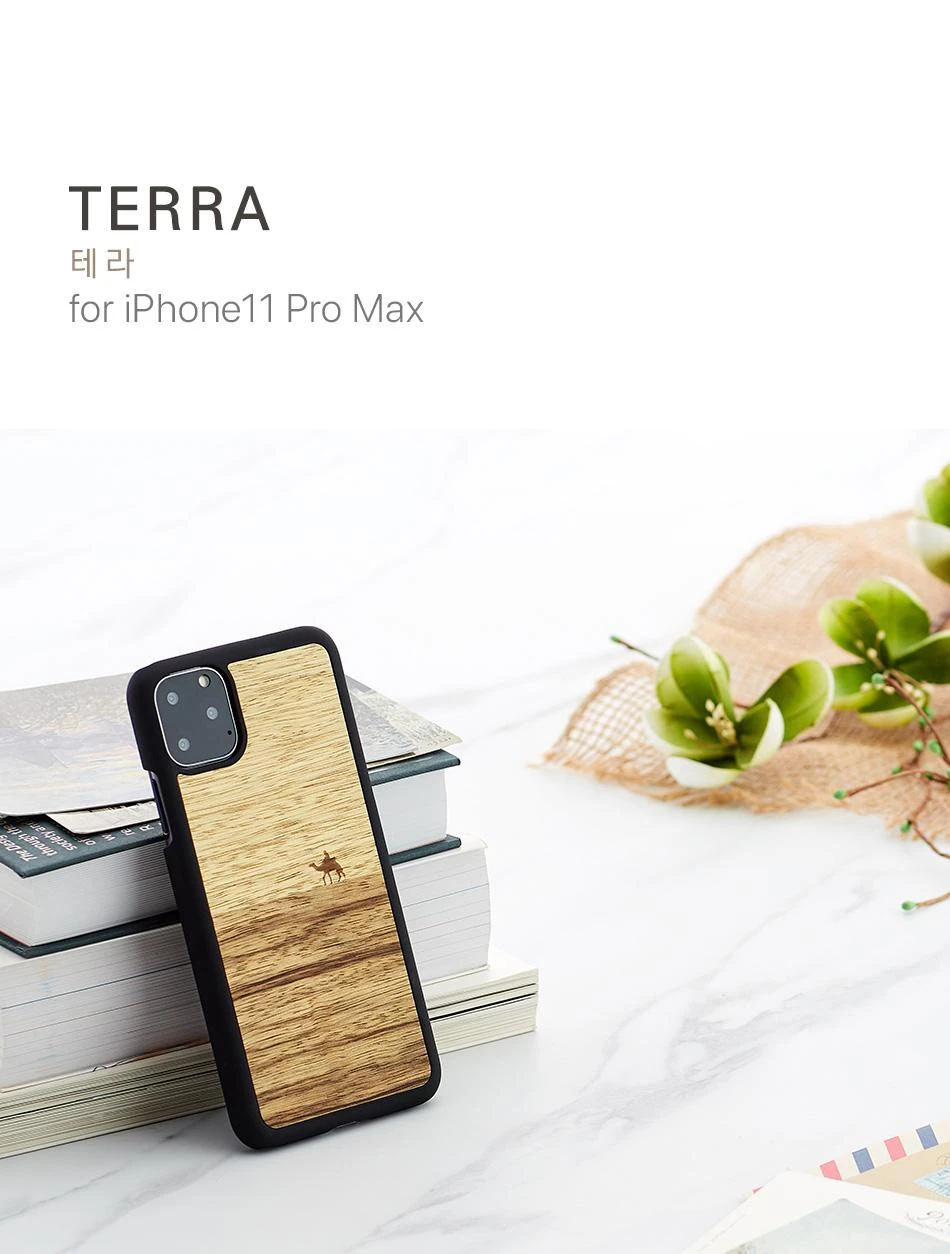 Telefono dėklas MAN&WOOD iPhone 11 Pro Max, Terra Juodas
