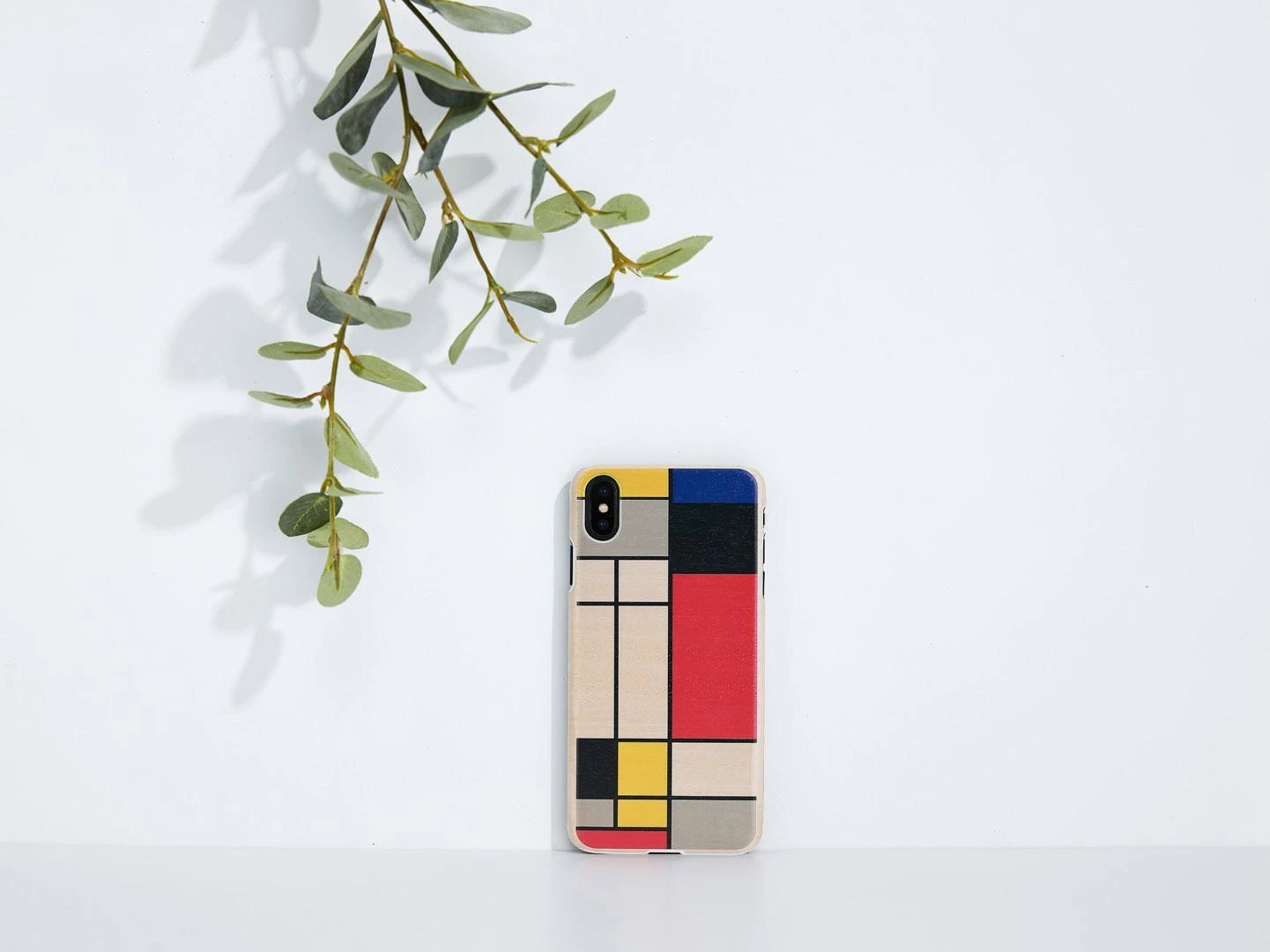 Balta telefono dėklas MAN&WOOD iPhone X/XS