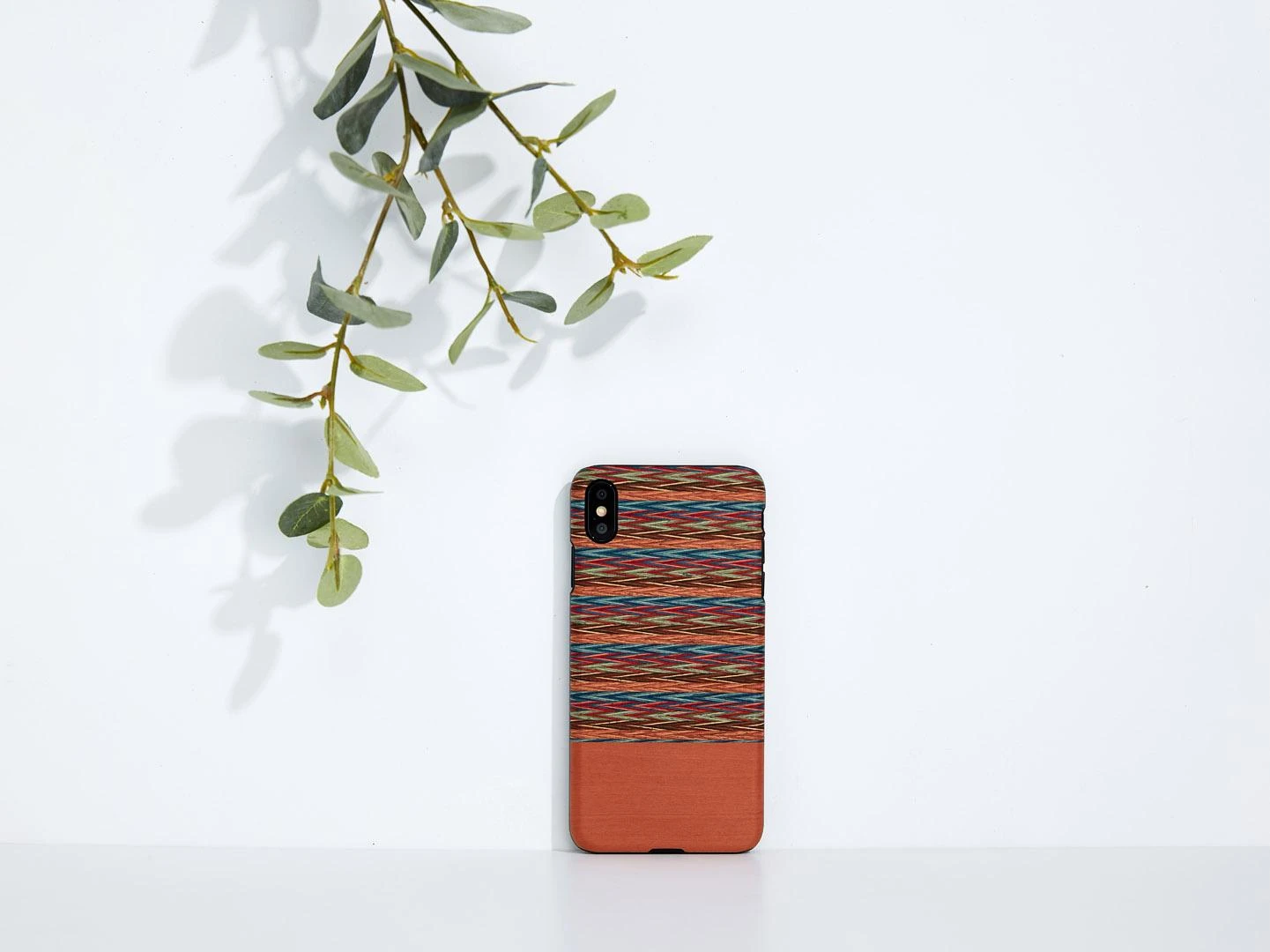 MAN Languotas telefono dėklas iPhone XS Max, rudos ir juodos spalvų
