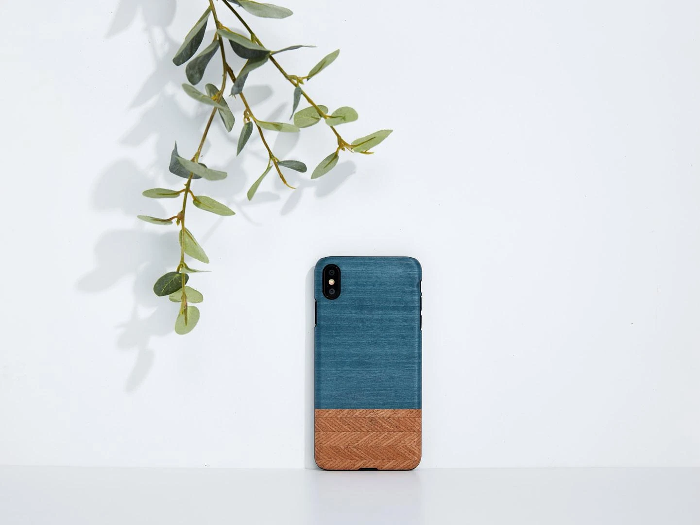 MAN Telefono dėklas iPhone XS Max, juodas džinsinis
