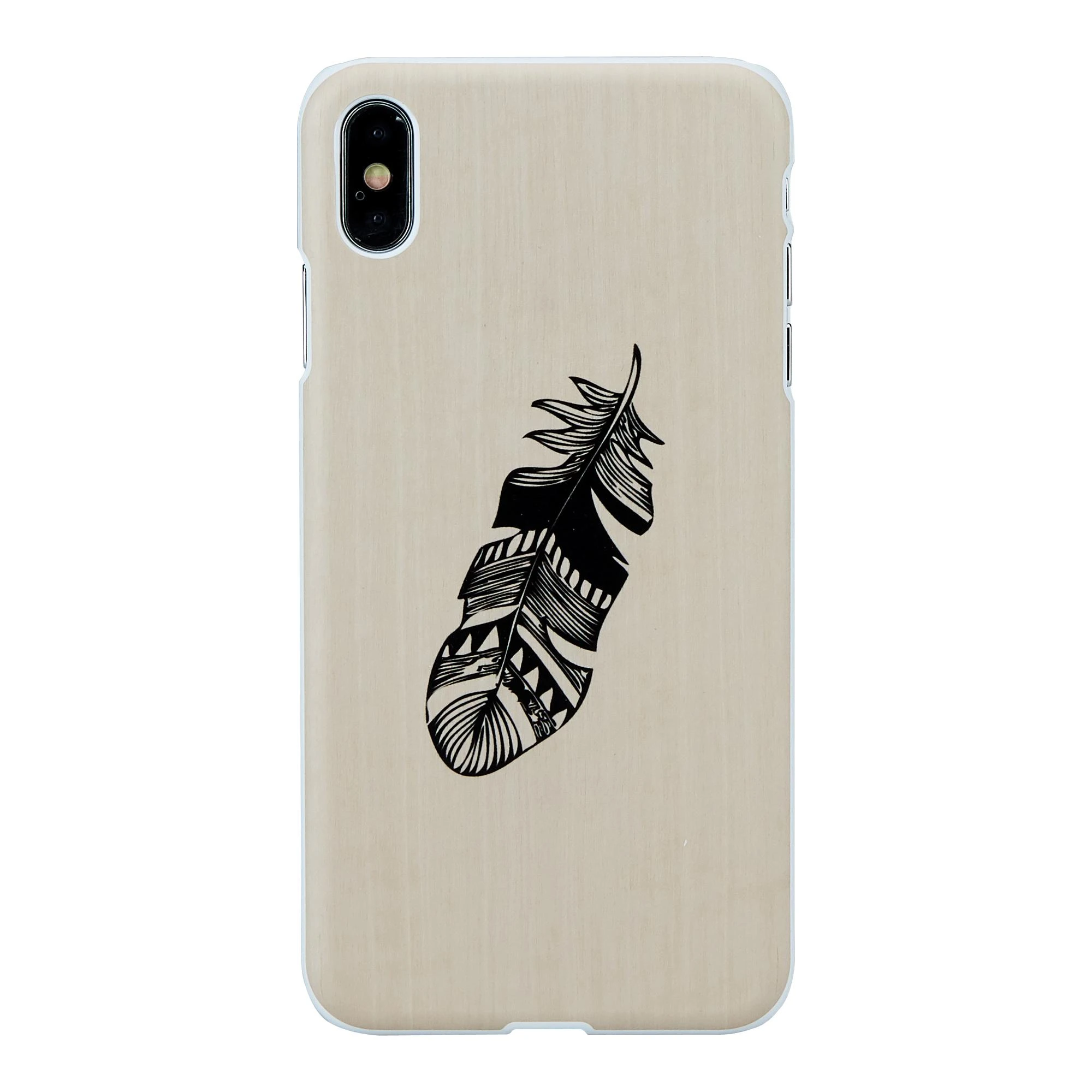 Telefono dėklas MAN&WOOD iPhone XS Max, indian baltas