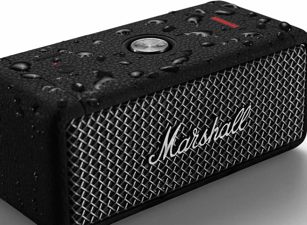 Nešiojama kolonėlė Marshall Emberton II, Juodos ir sidabrinės spalvos