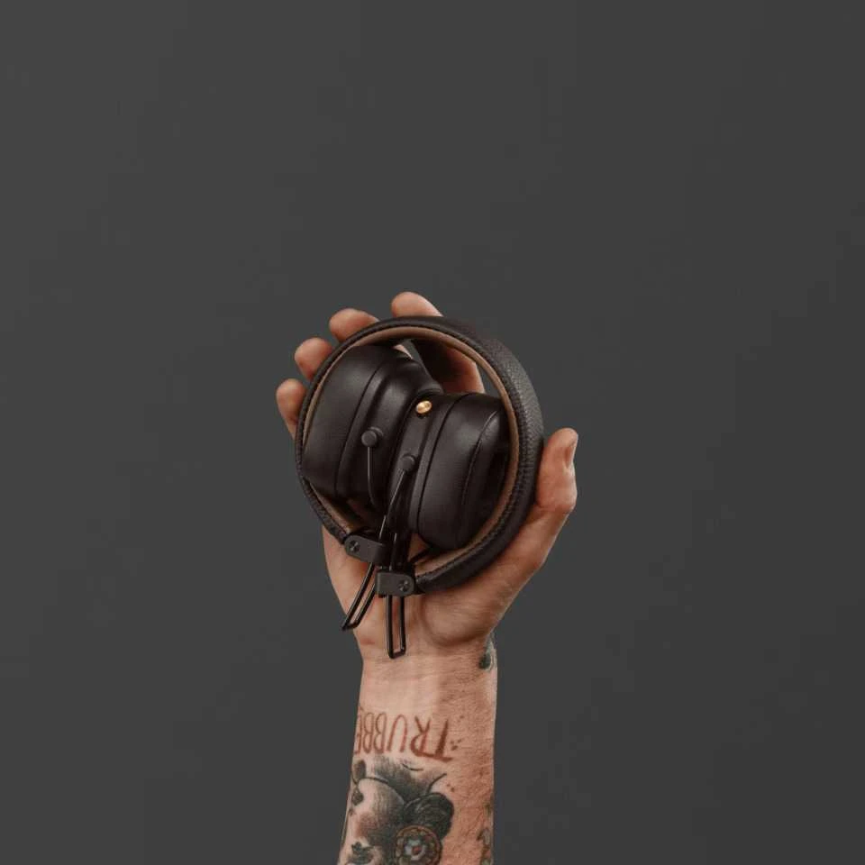 Ausinės Marshall Major IV Bluetooth, Rudos spalvos