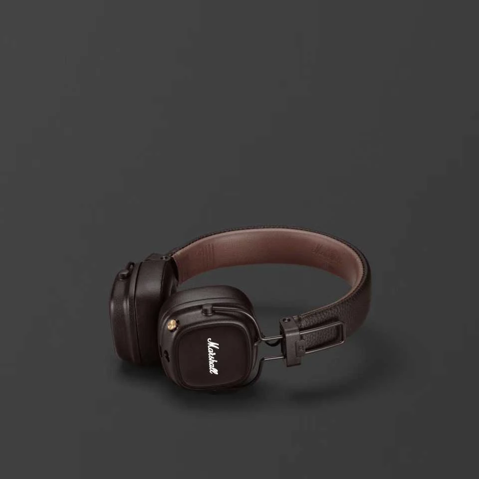 Ausinės Marshall Major IV Bluetooth, Rudos spalvos