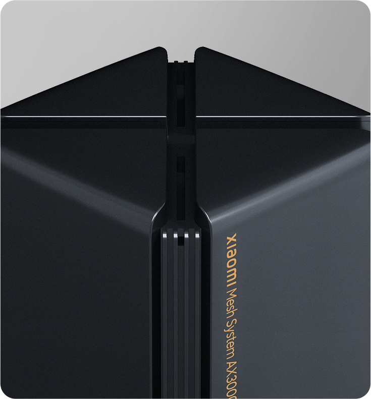 Maršrutizatorius XIAOMI Mesh System AX3000 (1vnt.), Juodos spalvos