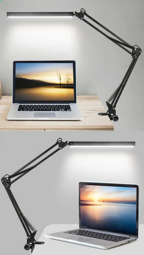 Stalo Lempa - Media-Tech MT224 5.6W LED Reguliuojama Rankena USB Juoda