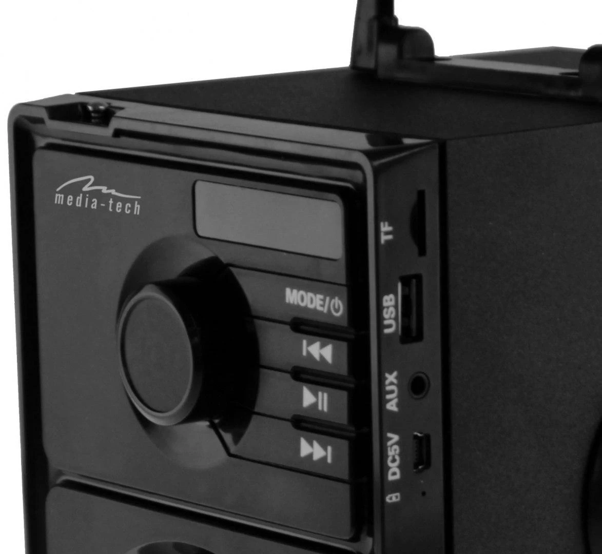 Nešiojama kolonėlė Media-Tech BOOMBOX BT MT3145 V2.0, 15W RMS, Bluetooth, USB, MicroSD, FM Radijas, AUX, su distanciniu pultu