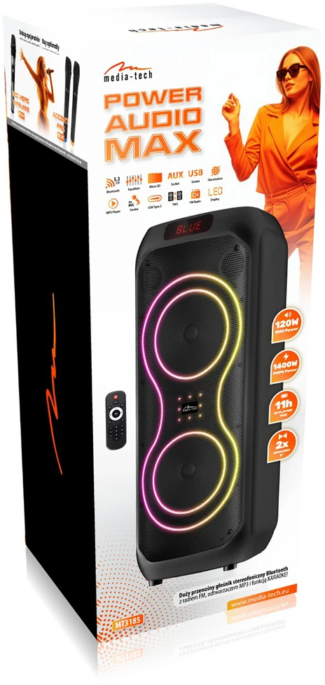 „Media-Tech Power“ garso sistema „Max MT3185“