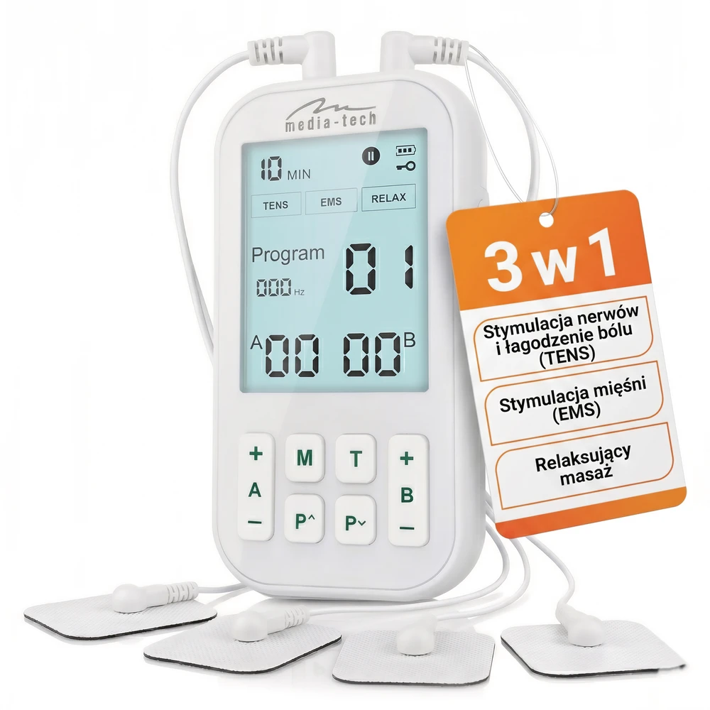 Media-Tech MT6543 TENS/EMS fizioterapinis masažuoklis