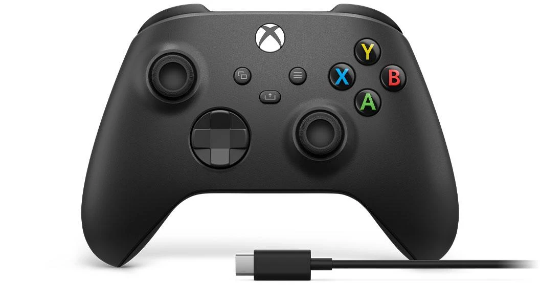 Microsoft XBOX Series belaidis valdiklis su USB-C kabeliu (Carbon Juodas)