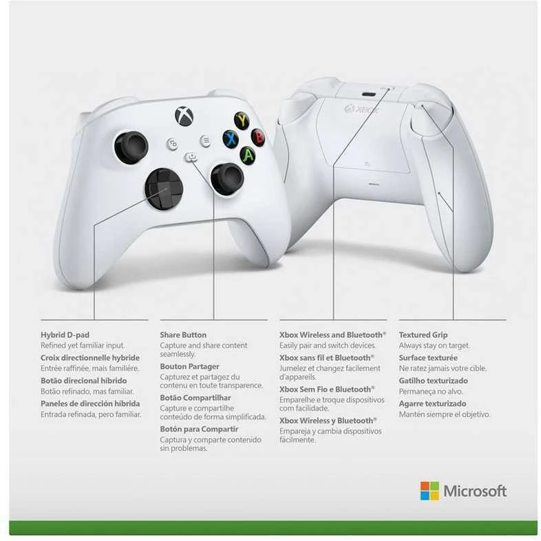 Žaidimų pultas Microsoft XBOX Series Wireless Controller, Baltos spalvos
