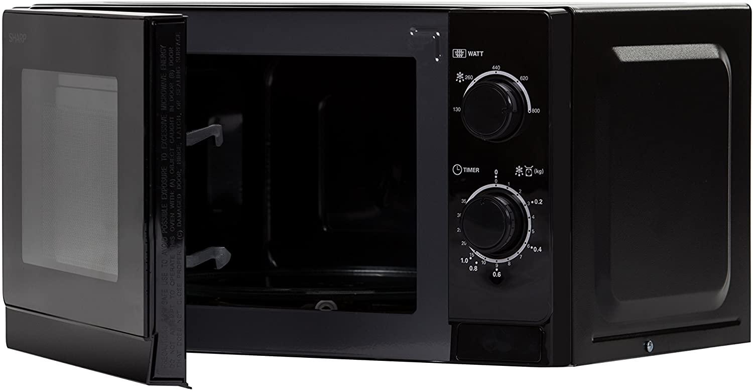 Sharp R-200BKW mikrobangų krosnelė Stalviršis 20 L 800 W Juoda