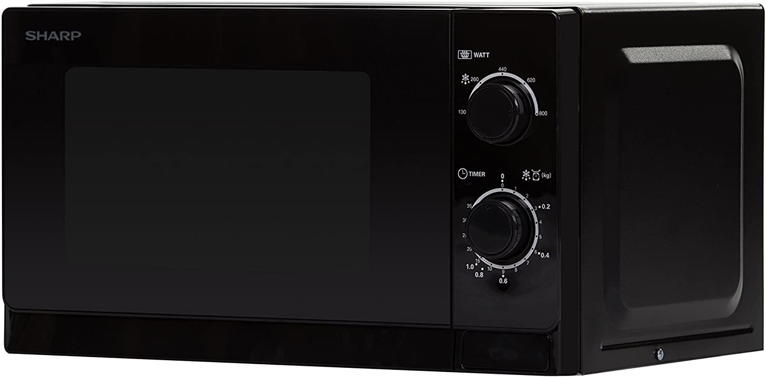 Sharp R-200BKW mikrobangų krosnelė Stalviršis 20 L 800 W Juoda