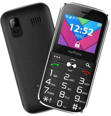 Mobilusis telefonas MyPhone Halo C, juodos spalvos