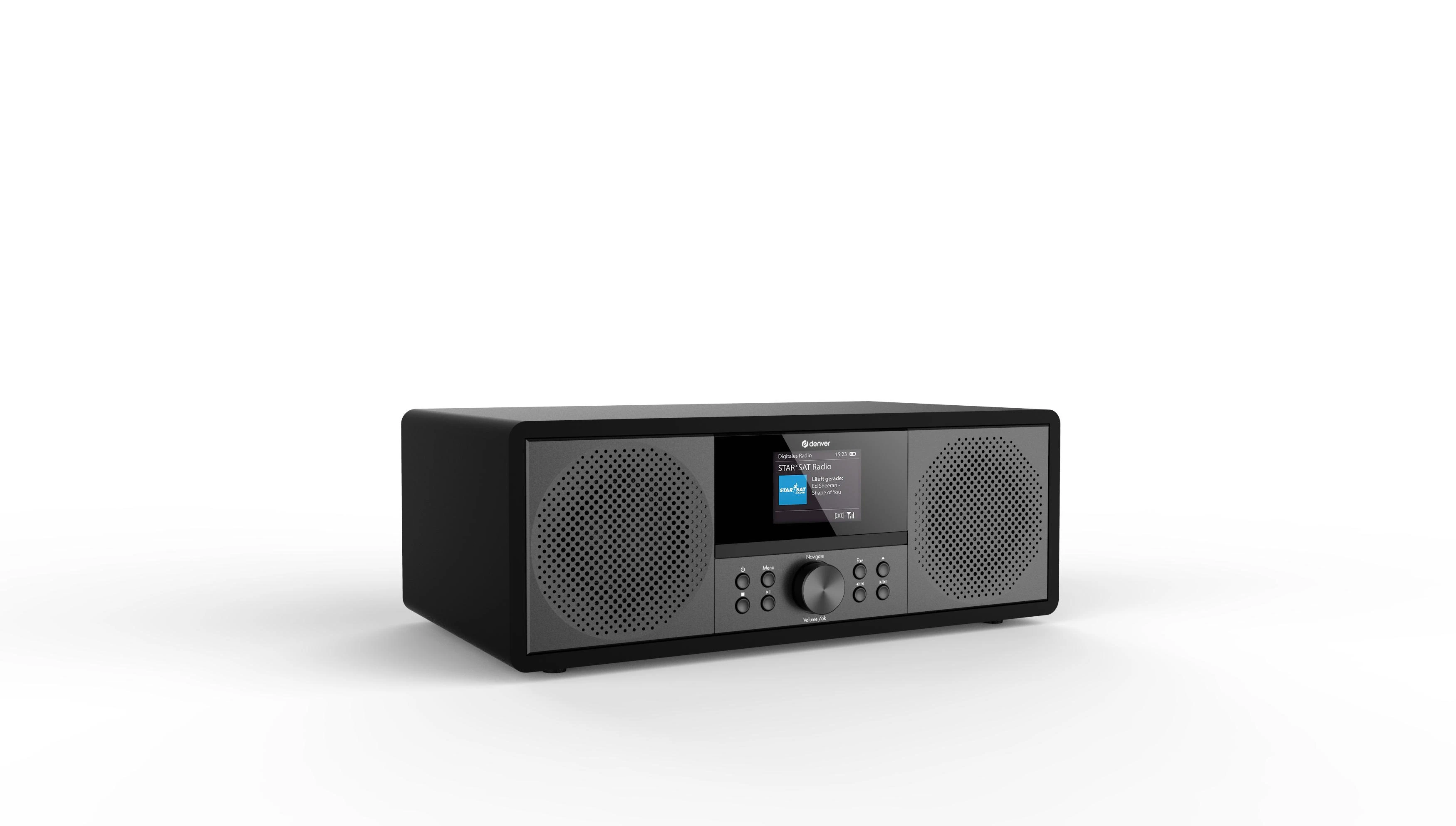 Muzikinis centras stereo Denver MIR-270B su radiem internetowym juoda
