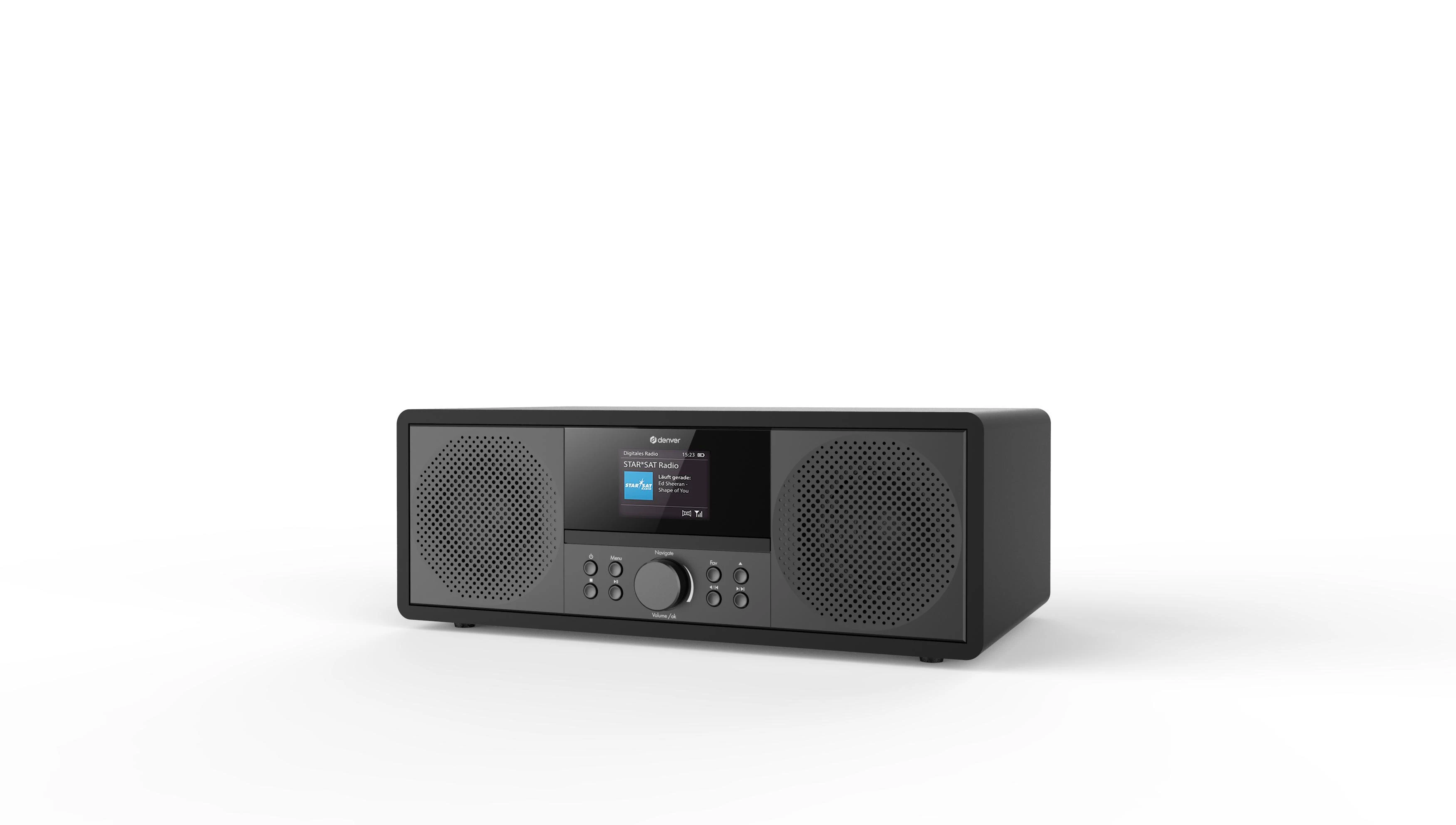 Muzikinis centras stereo Denver MIR-270B su radiem internetowym juoda