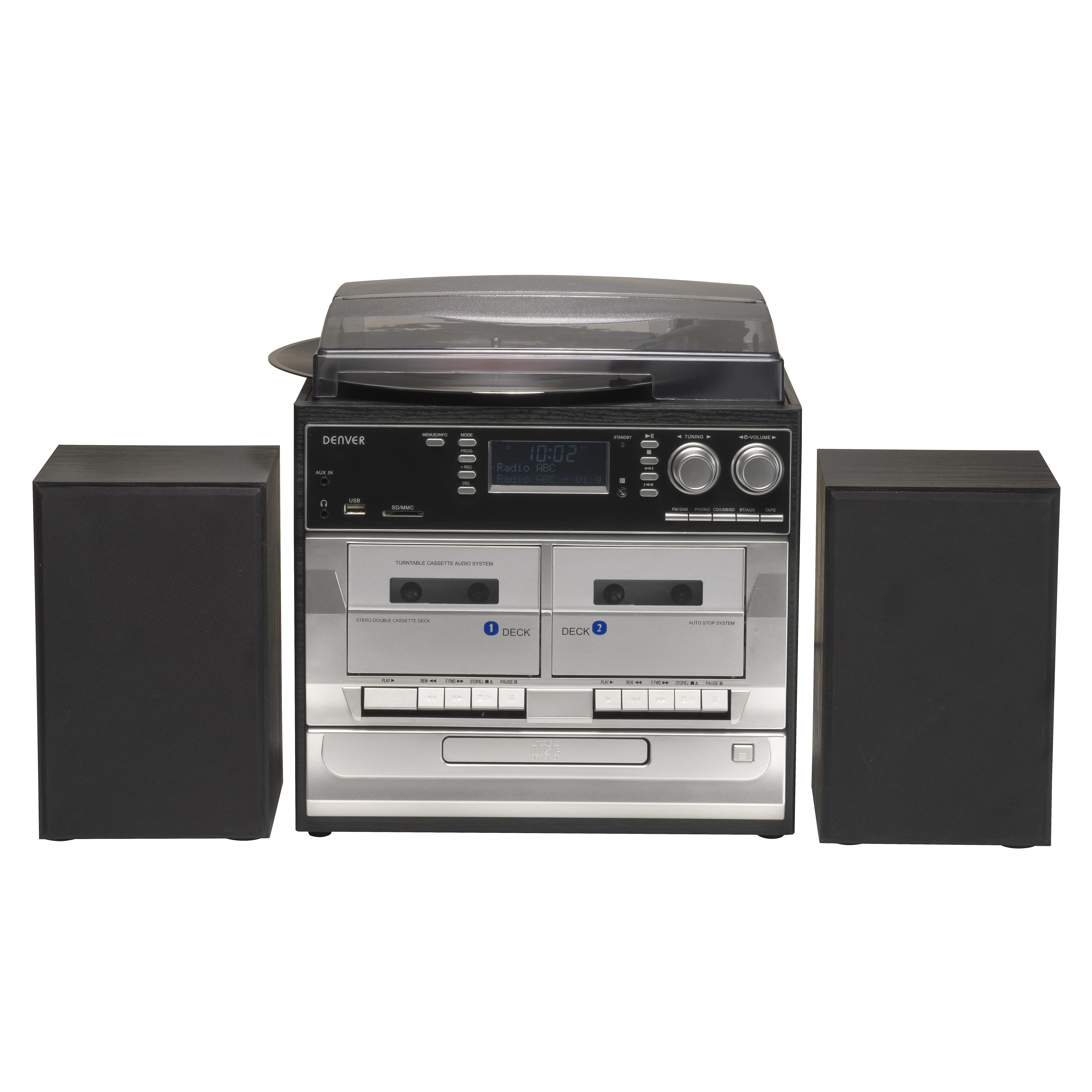 Muzikinis centras Denver MRD-166 mini stereo sistema su patefonu ir DAB+/FM radiju
