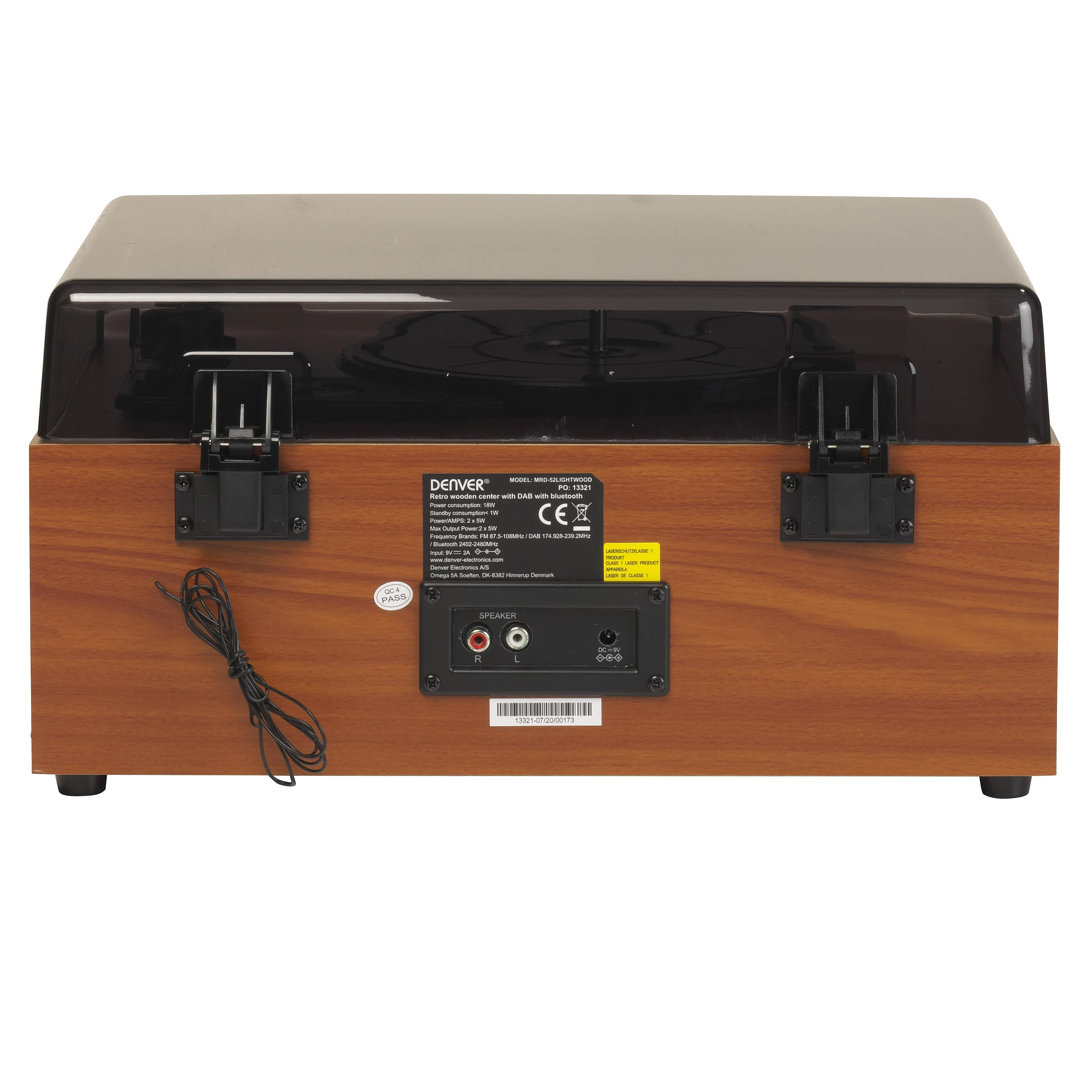 Muzikinis centras Denveris MRD-52 Lightwood