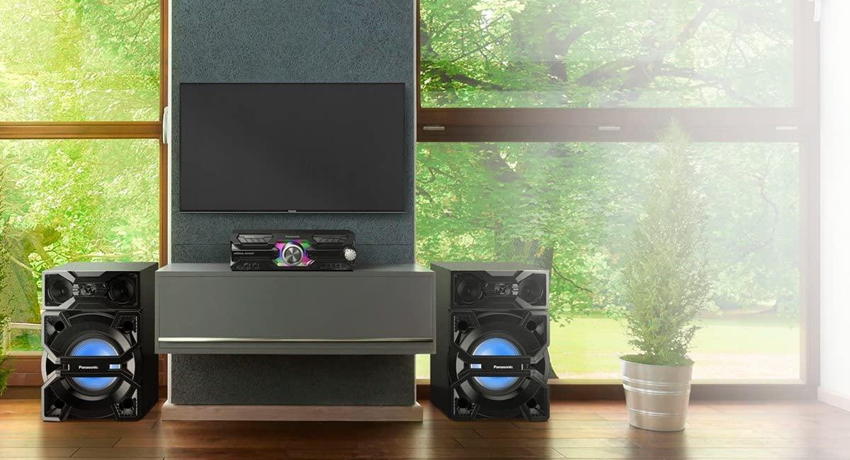 Muzikinis centras Panasonic Mega System SC-MAX3500EK Bluetooth, Belaidė jungtis, AUX in, FM radio,
