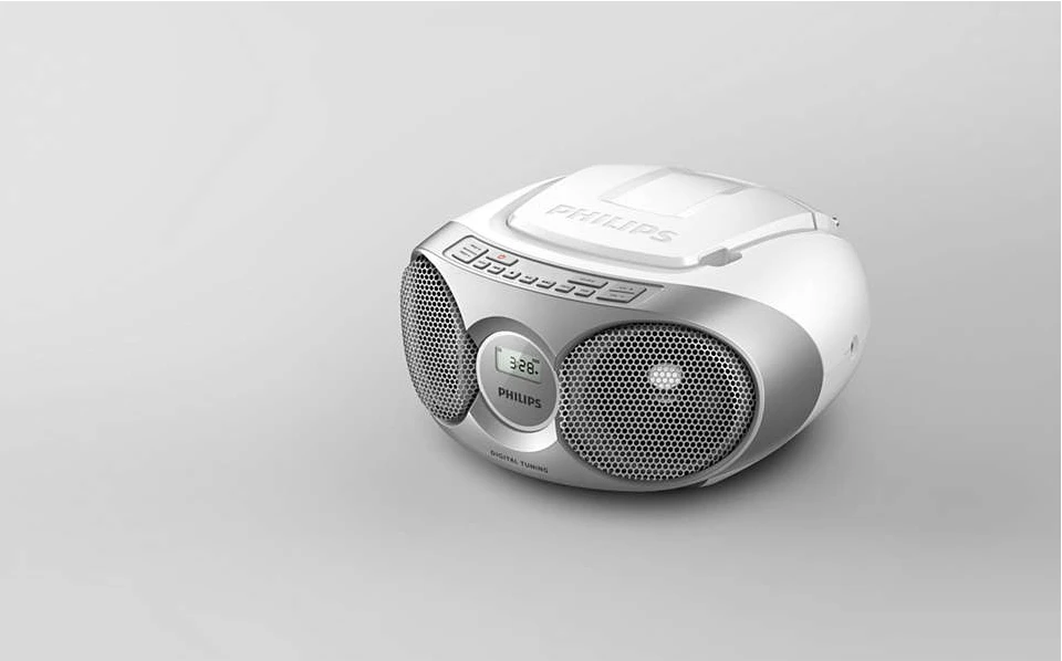 Muzikinis centras Philips CD Soundmachine AZ215S Sidabrinis 3W Skaitmeninis derinimas