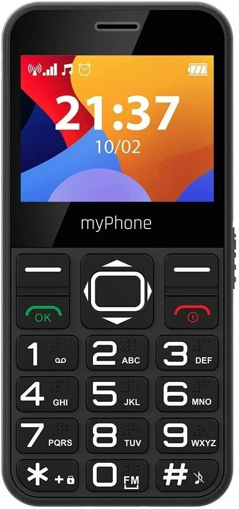 MyPhone mano telefonas | Halo 3 | Juodas | 2,31 colio | IPS | 32 MB | 32 MB | Viena SIM kortelė | Pagrindinės kameros skiriamoji geba 0,3 MP | 1000 mAh