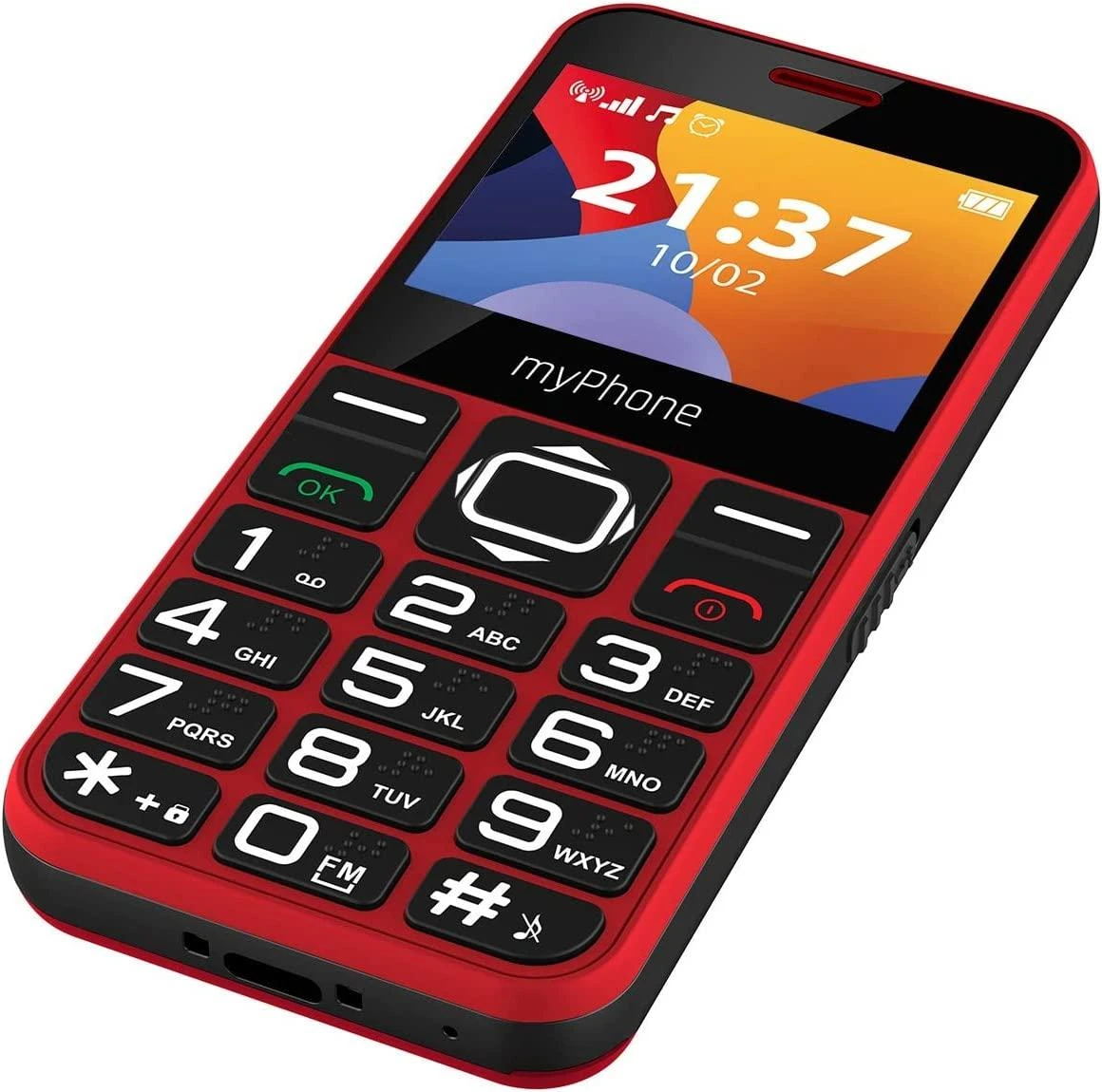 Mygtukinis telefonas myPhone Halo 3, raudonos spalvos