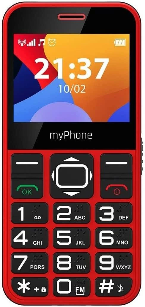 Mygtukinis telefonas myPhone Halo 3, raudonos spalvos