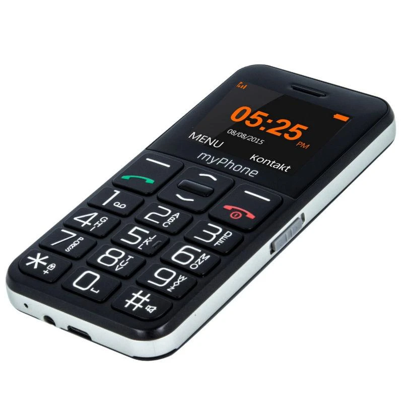 MyPhone Telefonas HALO Easy, Juodas aprašymas - Prekės nuotrauka