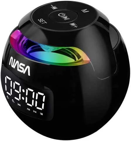 Garsiakalbis Bluetooth 5.0 Nasa Sp200 2x Alarm Žadintuvas + Lampa Lampka Rgb Led / Nasa Sp200