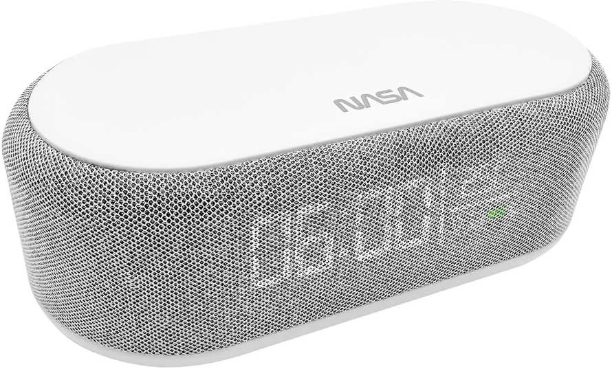 Garsiakalbis Bluetooth Laikrodis Įkroviklis Indukcinė Qi Lampa Led Alarm Nasa Spc400 / Nasa Spc400