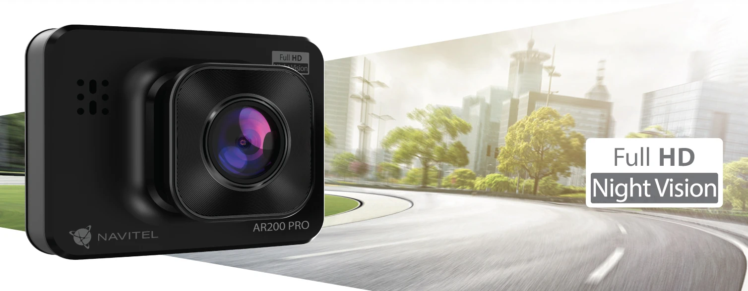 Navitel | AR200 PRO | Full HD | Prietaisų skydelio kamera su GC2063 jutikliu | Garso įrašymo įrenginys