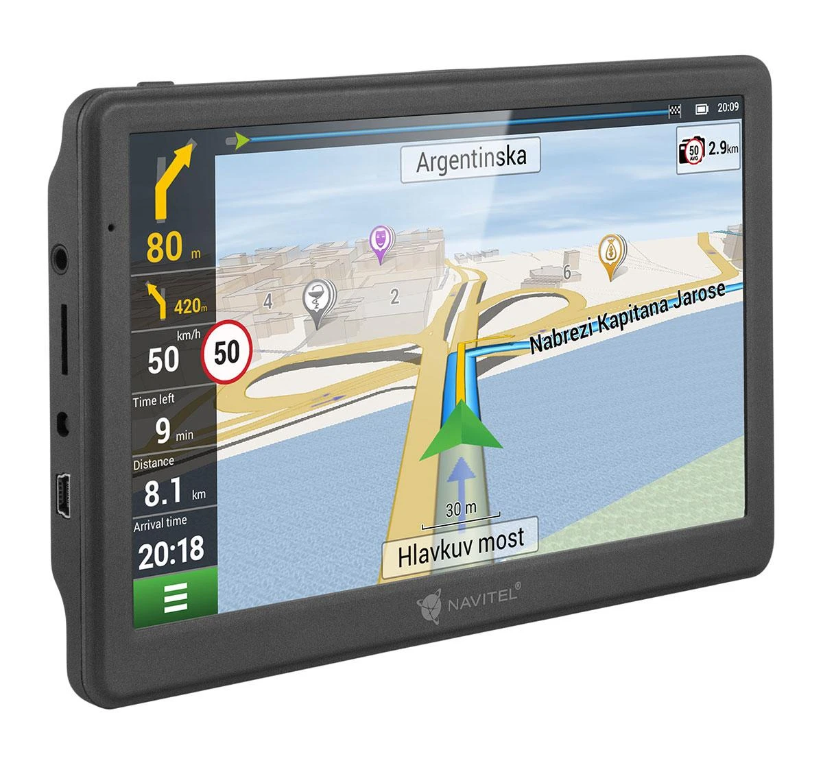 Navitel | GPS Navigation | MS700 | GPS (satellite) | 800 х 480 pikselių | Maps included